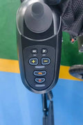 Lightweight foldable electric wheelchair with dual motors
Portable travel-ready wheelchair with aluminum frame and joystick control
Compact electric wheelchair folded in car trunk