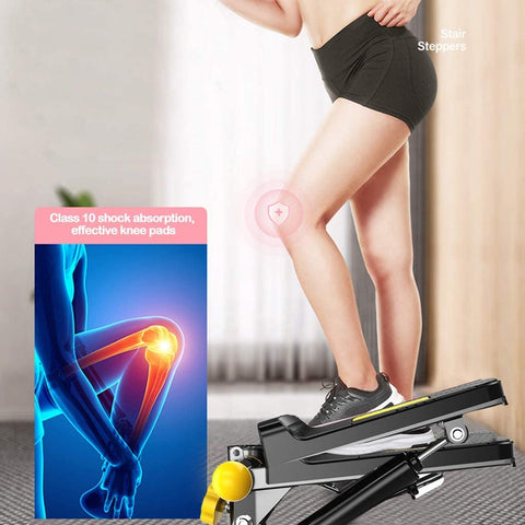 New Portable Fitness Stepper with Resistance Bands – Compact Home Exercise Stepper for Full - Body Workout S3054 - with | Sold by Uncle Wiener's Wholesale