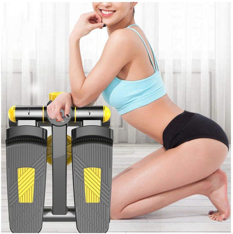 New Portable Fitness Stepper with Resistance Bands – Compact Home Exercise Stepper for Full - Body Workout S3054 - with | Sold by Uncle Wiener's Wholesale