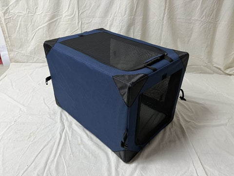New Portable Folding Pet Carrier Travel Cage – Soft Indoor & Outdoor Pet Crate - with MEDIUM 23.62″ X 16.5″ X 16.5″ | Sold by Uncle Wiener's Wholesale