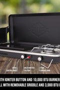 NEW PORTABLE PROPANE 2 IN 1 GAS CAMPING STOVE - with | Sold by Uncle Wiener's Wholesale