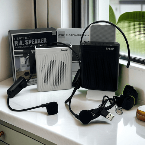 “Rechargeable Bluetooth speaker with belt clip and mic”

“Portable PA speaker system for teachers and coaches”

“BTS1383 speaker with USB, TF card, and FM radio”

“Hands-free mic and speaker combo with clip-on design”

“Public speaking portable audio amplifier with LED display”
