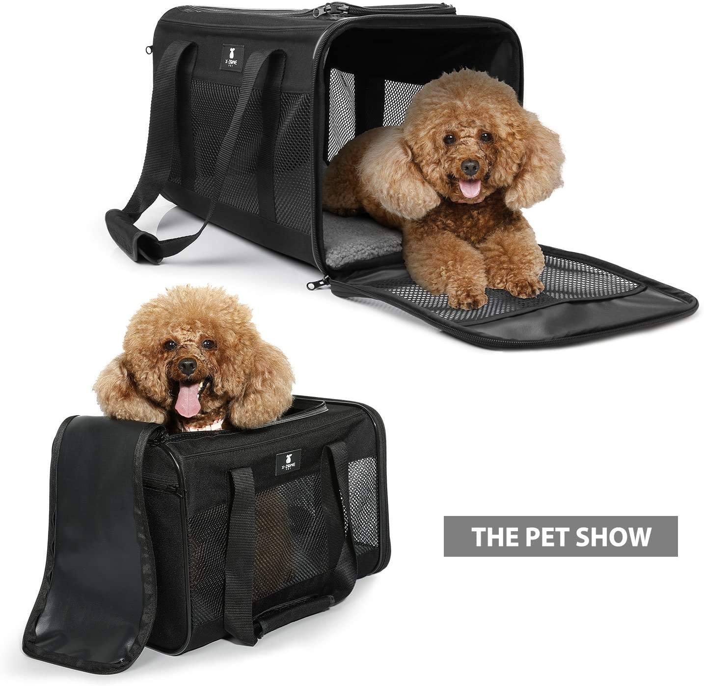 NEW Portable Soft - Sided Pet Travel Carrier – Dogs & Cats - with Large 19.7″ x 10.2″ x 11.2 | Sold by Uncle Wiener's Wholesale