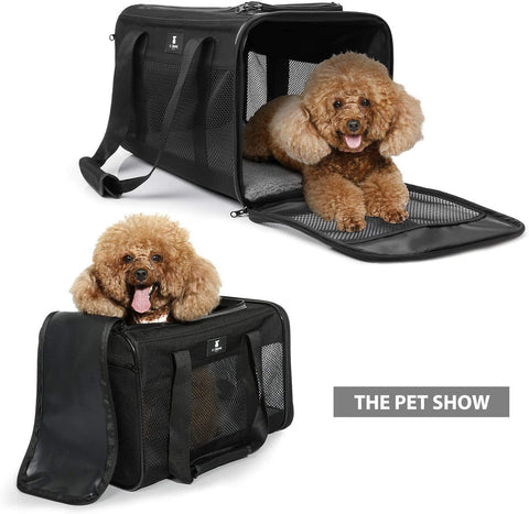 NEW Portable Soft - Sided Pet Travel Carrier – Dogs & Cats - with Large 19.7″ x 10.2″ x 11.2 | Sold by Uncle Wiener's Wholesale
