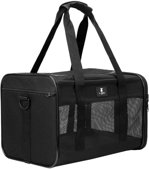 NEW Portable Soft - Sided Pet Travel Carrier – Dogs & Cats - with Medium 16.5″ x 9.4″ x 9.8 | Sold by Uncle Wiener's Wholesale