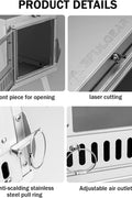 Folded stainless steel stove with travel case for easy transport

