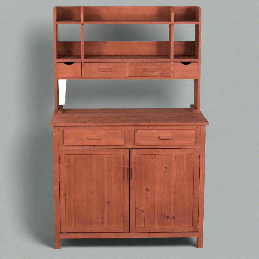 NEW POTTING GARDEN STORAGE & TOOL BENCH - with | Sold by Uncle Wiener's Wholesale