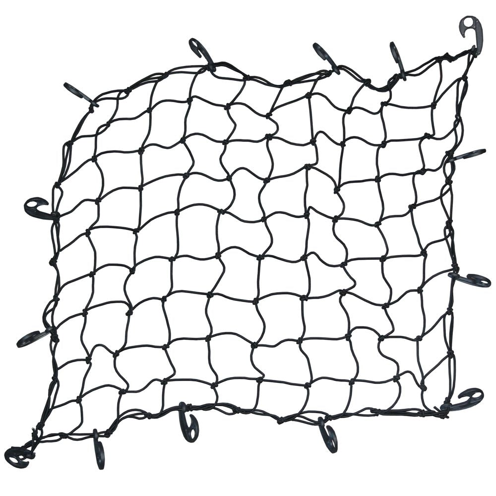 NEW Premium Elastic Cargo Net – Heavy - Duty Rubber 72x96" & 48x46" with Hooks for Truck, Trailer, Roof Rack BUNG - with 48″ X 46″ CARGO NET (8 PLASTIC HOOKS INCLUDED) | Sold by Uncle Wiener's Wholesale