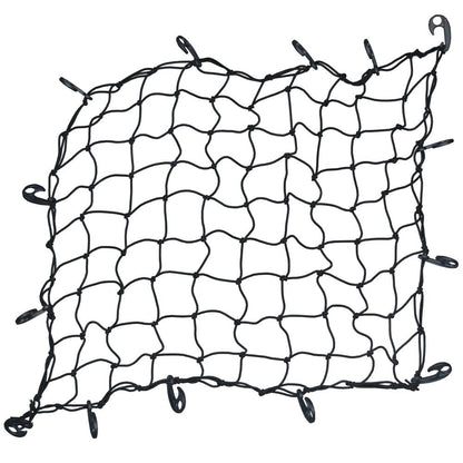 NEW Premium Elastic Cargo Net – Heavy - Duty Rubber 72x96" & 48x46" with Hooks for Truck, Trailer, Roof Rack BUNG - with 48″ X 46″ CARGO NET (8 PLASTIC HOOKS INCLUDED) | Sold by Uncle Wiener's Wholesale