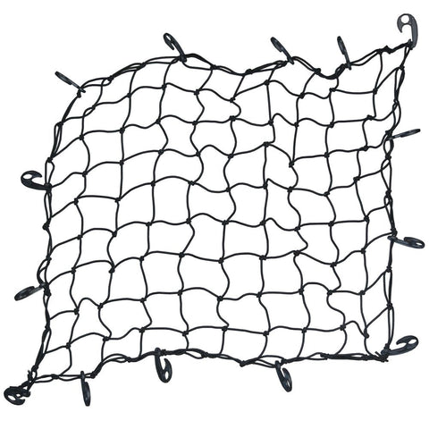 NEW Premium Elastic Cargo Net – Heavy - Duty Rubber 72x96" & 48x46" with Hooks for Truck, Trailer, Roof Rack BUNG - with 48″ X 46″ CARGO NET (8 PLASTIC HOOKS INCLUDED) | Sold by Uncle Wiener's Wholesale