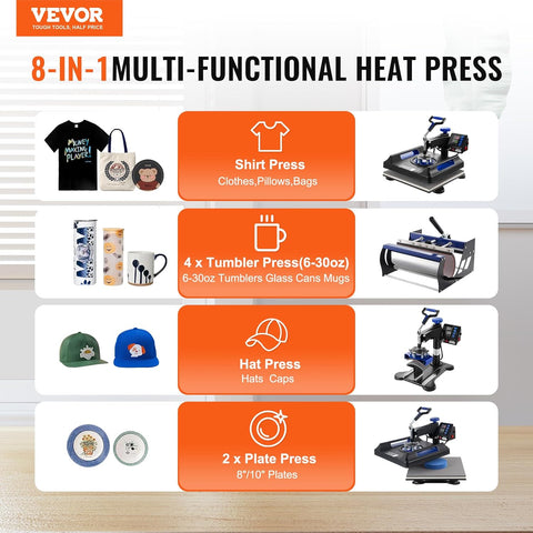 “PRO 15x15 Heat Press Machine with 30oz Mug Attachment – Full Kit View”

“Swing-Away 15x15 Heat Press in Operation with Digital Display”

“30oz Mug Press Attachment Included with Heat Press Machine”

“Dual Tube Heating Elements – Even Heat Distribution”

“Complete Heat Press Setup for T-Shirts, Mugs, and More”

“Digital Temperature and Time Control Panel Close-Up”

“Uncle Wiener’s PRO Heat Press – Packaging and Accessories”