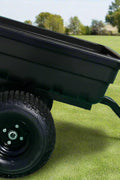 PRO XPT ATV Lawn & Garden Trailer – 1,000 lb capacity poly tub hauler with 18-inch off-road tires and tilt dump bed