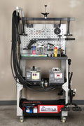 Main view of professional auto body dent welder machine

Welding gun and accessory layout in body shop

Open kit showing stud welder and tools

Slide hammer and puller accessories in case

Operational view of dent repair welder setup