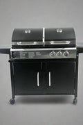 NEW PROPANE & CHARCOAL GRILL COMBO WITH SIDE BURNER – 2 - IN - 1 BBQ GRILL FOR GAS AND CHARCOAL COOKING - with | Sold by Uncle Wiener's Wholesale