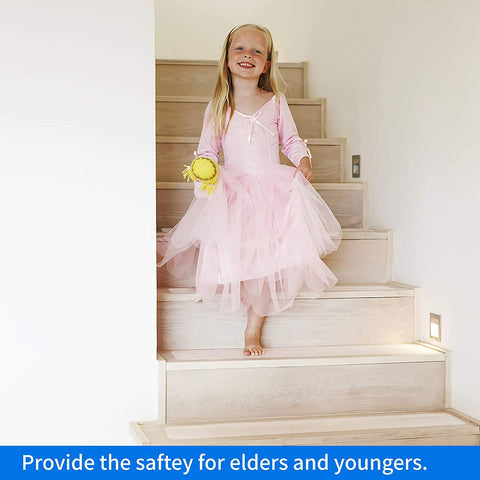 Clear anti-slip stair tape strips applied to wooden stairs
PVA stair traction tape for home safety use – 24” x 4” strips
Non-slip grip tape strips on tile stair surface for pets and kids