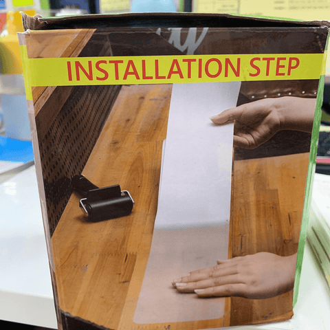 Clear anti-slip stair tape strips applied to wooden stairs
PVA stair traction tape for home safety use – 24” x 4” strips
Non-slip grip tape strips on tile stair surface for pets and kids