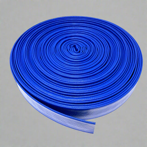 Heavy-duty PVC layflat hose rolled for storage

Blue 100FT irrigation hose for pool and farm

300FT layflat water hose for construction discharge

High-pressure flat hose roll with polyester reinforcement

Blue PVC flexible hose for industrial water use