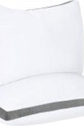NEW Queen Size 2 - Pack Gusseted Quilted Pillows for All Sleep Positions - 615QTP - with | Sold by Uncle Wiener's Wholesale