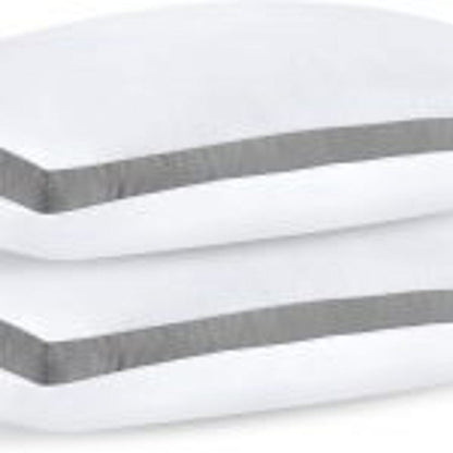 NEW Queen Size 2 - Pack Gusseted Quilted Pillows for All Sleep Positions - 615QTP - with | Sold by Uncle Wiener's Wholesale