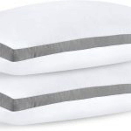 NEW Queen Size 2 - Pack Gusseted Quilted Pillows for All Sleep Positions - 615QTP - with | Sold by Uncle Wiener's Wholesale