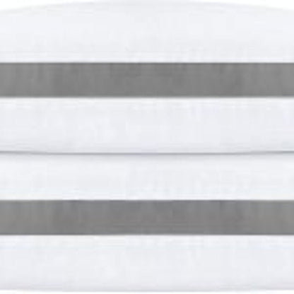NEW Queen Size 2 - Pack Gusseted Quilted Pillows for All Sleep Positions - 615QTP - with | Sold by Uncle Wiener's Wholesale