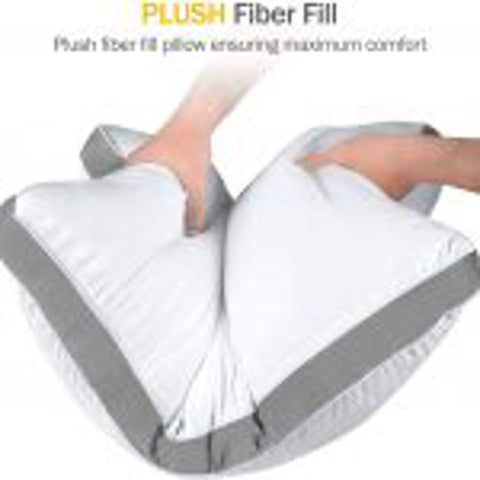NEW Queen Size 2 - Pack Gusseted Quilted Pillows for All Sleep Positions - 615QTP - with | Sold by Uncle Wiener's Wholesale