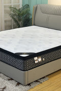 Night Star 12" Bamboo Top Mattress – side angle view

Plush bamboo quilted memory foam mattress top

Night Star eco-friendly mattress packaging

Queen size bed with 12-inch plush mattress

Breathable microfiber top and high-density foam base