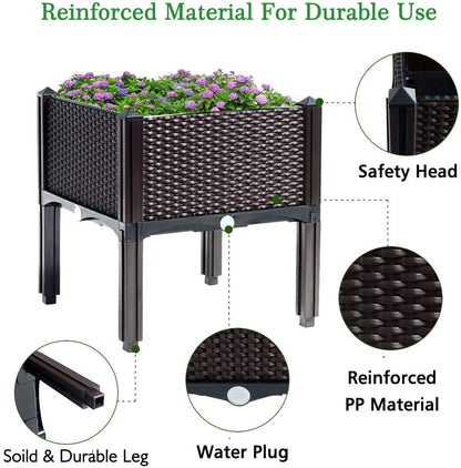 NEW RAISED BED PLANTER ELEVATED GARDEN - with | Sold by Uncle Wiener's Wholesale