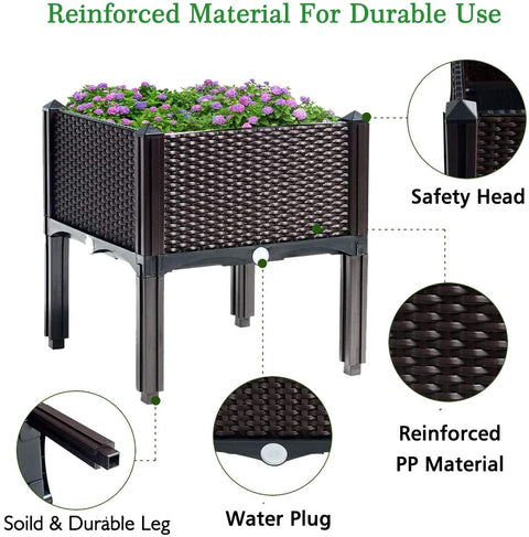 NEW RAISED BED PLANTER ELEVATED GARDEN - with | Sold by Uncle Wiener's Wholesale