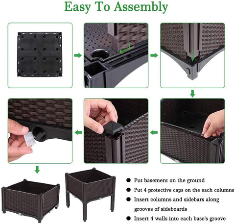 NEW RAISED BED PLANTER ELEVATED GARDEN - with | Sold by Uncle Wiener's Wholesale