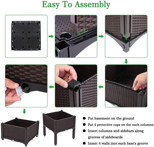 NEW RAISED BED PLANTER ELEVATED GARDEN - with | Sold by Uncle Wiener's Wholesale