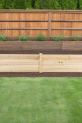 New Raised Garden Bed Kit 96" x 24" x 10.5" – Durable Fir Wood Planter with Divider (RGB504) - with | Sold by Uncle Wiener's Wholesale