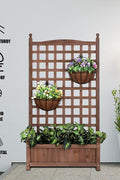 NEW RAISED GARDEN BED & TRELLIS PLANTER - with | Sold by Uncle Wiener's Wholesale