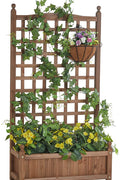 NEW RAISED GARDEN BED & TRELLIS PLANTER - with | Sold by Uncle Wiener's Wholesale