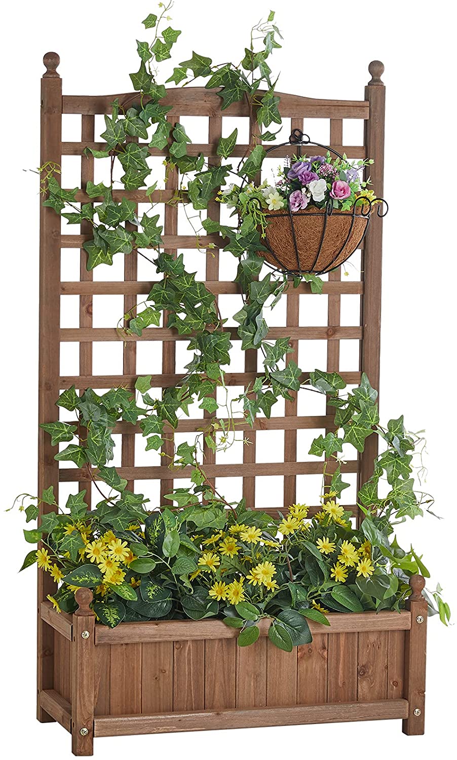 NEW RAISED GARDEN BED & TRELLIS PLANTER - with | Sold by Uncle Wiener's Wholesale