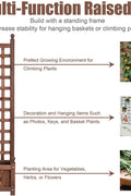 NEW RAISED GARDEN BED & TRELLIS PLANTER - with | Sold by Uncle Wiener's Wholesale