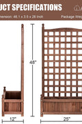 NEW RAISED GARDEN BED & TRELLIS PLANTER - with | Sold by Uncle Wiener's Wholesale