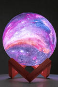 New Rechargeable 3 - Color Galaxy LED 3D Star Night Light with Stand ��� Ambient Mood Lamp 721553 - with | Sold by Uncle Wiener's Who