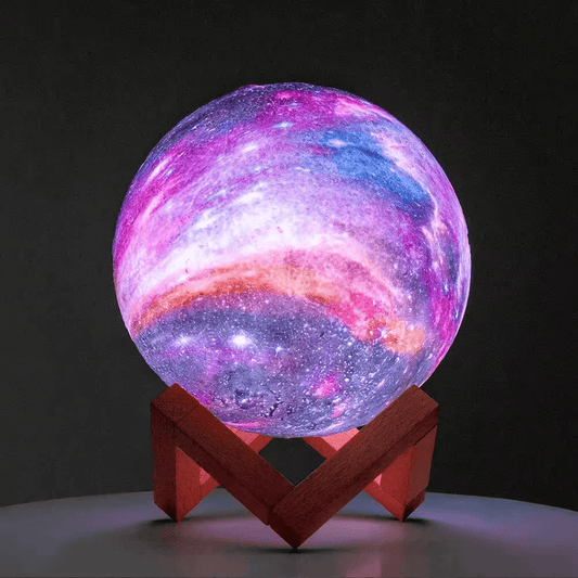 New Rechargeable 3 - Color Galaxy LED 3D Star Night Light with Stand ��� Ambient Mood Lamp 721553 - with | Sold by Uncle Wiener's Who