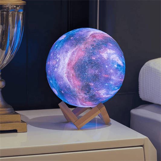 New Rechargeable 3 - Color Galaxy LED 3D Star Night Light with Stand ��� Ambient Mood Lamp 721553 - with | Sold by Uncle Wiener's Who