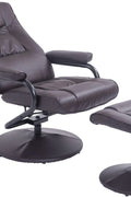 New Recliner Armchair with Ottoman – Comfortable Lounge Chair for Living Room & Office - with Brown | Sold by Uncle Wiener's Wholesale