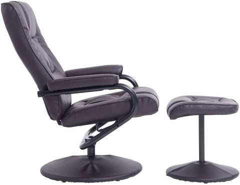 New Recliner Armchair with Ottoman – Comfortable Lounge Chair for Living Room & Office - with Brown | Sold by Uncle Wiener's Wholesale