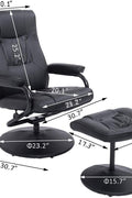 New Recliner Armchair with Ottoman – Comfortable Lounge Chair for Living Room & Office - with Brown | Sold by Uncle Wiener's Wholesale