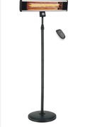 New Remote - Control Stand Mounted Infrared Patio Heater – 1500W | SKU: SH15CSR - with | Sold by Uncle Wiener's Wholesale