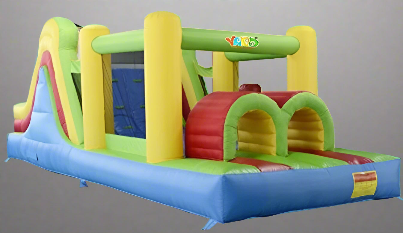 "Rental Grade Obstacle Course Bouncy Castle 21 FT Long"

"Commercial Inflatable Bouncy Castle with Obstacle Course"

"Blue and Multicolor PVC Obstacle Course Inflatable"

"Heavy-Duty Obstacle Course Bouncer for Events and Rentals"

"Obstacle Racing Inflatable Castle for Kids Parties"
