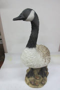 Lifelike resin Canada Goose statue with driftwood-look base
Rustic Canadian goose sculpture for garden and patio
Weatherproof animal figurine for outdoor decor