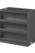 New Retail Display & Checkout Counters – Multiple Styles & Sizes | Gray Finish - with 90 U Desk 35.4″ × 35.4″ × 35.4″ | Sold by Uncle Wiener's Wholesale