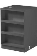 New Retail Display & Checkout Counters – Multiple Styles & Sizes | Gray Finish - with 60 Flat Desk 23.6″ × 23.6″ × 35.4″ | Sold by Uncle Wiener's Wholesale