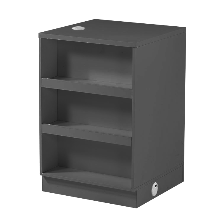 New Retail Display & Checkout Counters – Multiple Styles & Sizes | Gray Finish - with 60 Flat Desk 23.6″ × 23.6″ × 35.4″ | Sold by Uncle Wiener's Wholesale