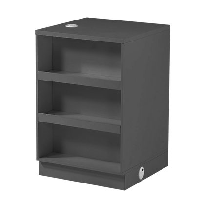 New Retail Display & Checkout Counters – Multiple Styles & Sizes | Gray Finish - with 60 Flat Desk 23.6″ × 23.6″ × 35.4″ | Sold by Uncle Wiener's Wholesale